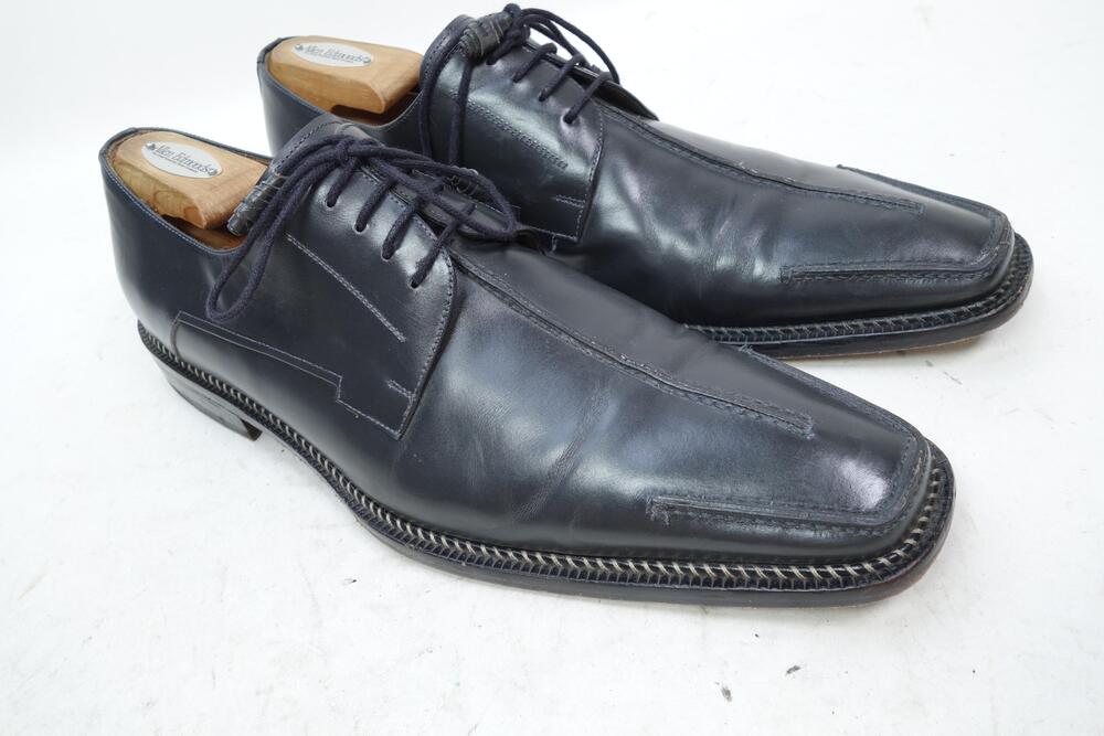 Mezlan Kole Derby Dress Shoes Black Leather Men Size 11.5 M Made In Spain